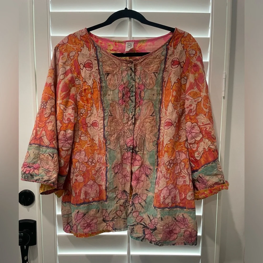 Floral Isabeau Kimono in Shambala - JACKET 731 - Picture 5 of 7